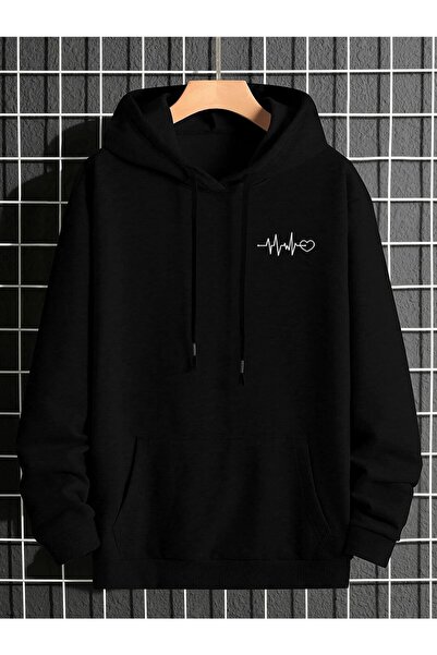 DAXİS Sportwear Company Hanorac oversize unisex cu glugă imprimat