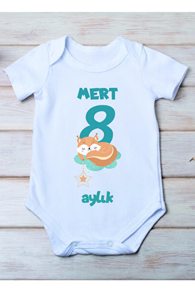 SPACE DRESS Special Name Written on Your Baby 8 Months Men's Bodysuit