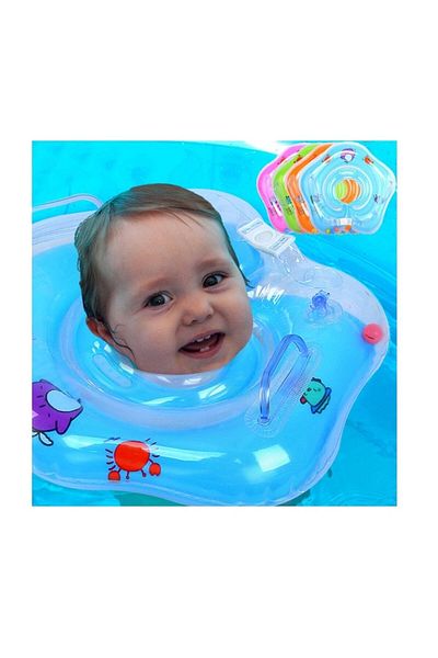 Valetto Newborn Baby Swimming Neck Ring with Safety Lock and Handle