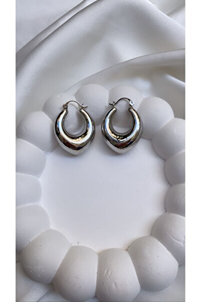 Accessories Gold Renk Bombeli Kalın Halka Küpe