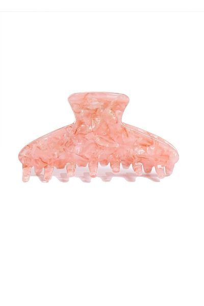 Roberta Lorenz Pink Marble Patterned Latch Buckle 8 Cm, High Quality Acetate Material