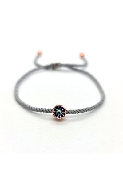 Pag accessories Macrame Twisted Rope Evil Eye Zircon Bracelet