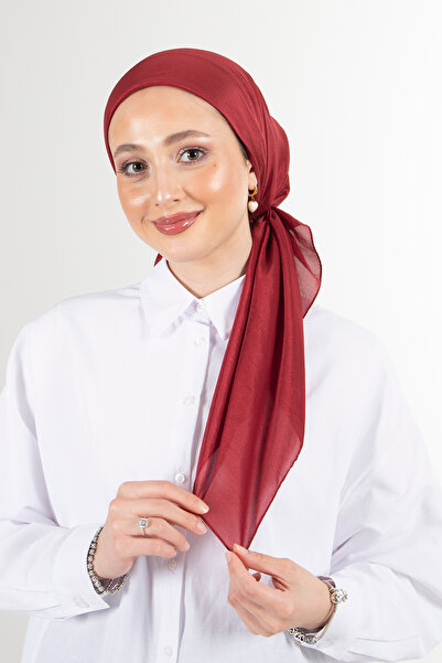 HAREM SCARF وشاح حريم بورجوندي وشاح بريسا فوال