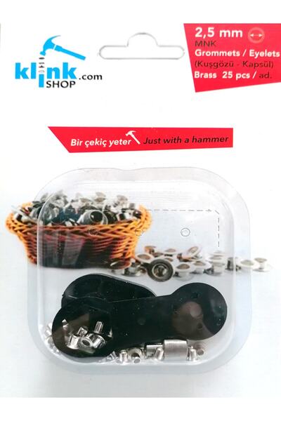 Klinkshop Bez Bebek Ayakkabısı Kuşgözü Çekiçle Uygulama Aparatı Ve 25 Adet 2,...