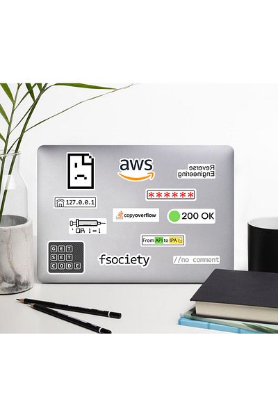 hdsticker Software și software Laptop Notebook Tabletă Set de autocolante P1