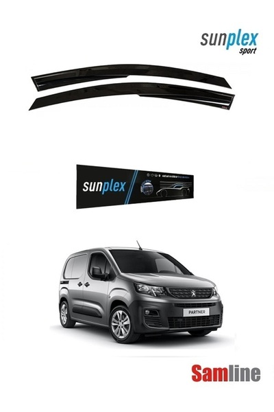SUNPLEX Peugeot Partner Panelvan 2020 Modeller için Cam Rüzgarlığı Takımı 2'l...