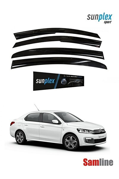SUNPLEX Citroen C-elysee 2022 Modeller için Cam Rüzgarlığı Takımı 4'lü Set