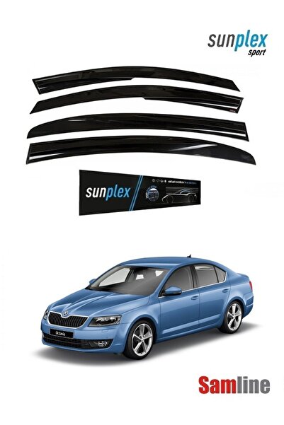 SUNPLEX Skoda Octavıa 2015 Model Cam Rüzgarlığı 4 Lü Set