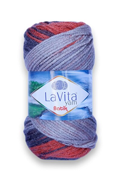 LaVita Yarn Batik, El Örgü Ipligi, 5'li Paket, Taka Yarn (DG08-ORKİDE)
