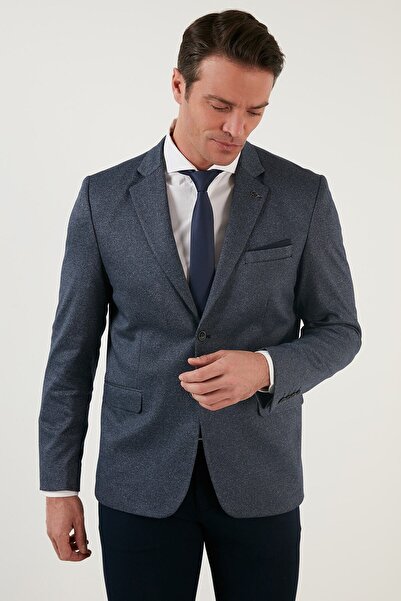 Buratti Regular Fit 6 Drop Tek Yırtmaçlı Blazer Ceket Erkek Ceket 216fasera