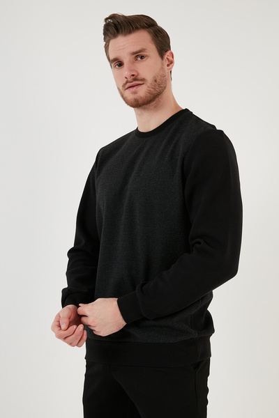 Buratti Sweat pentru bărbați, din bumbac, cu croiala normală 5905041