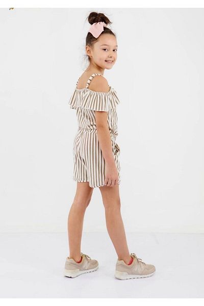BOBBY JR KİDSWEAR Adjustable Rope Strap Pocket Jumpsuit with Shorts