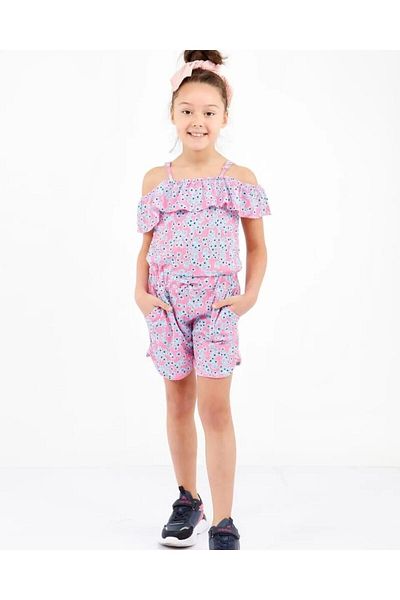 BOBBY JR KİDSWEAR Adjustable Rope Strap Pocket Jumpsuit with Shorts