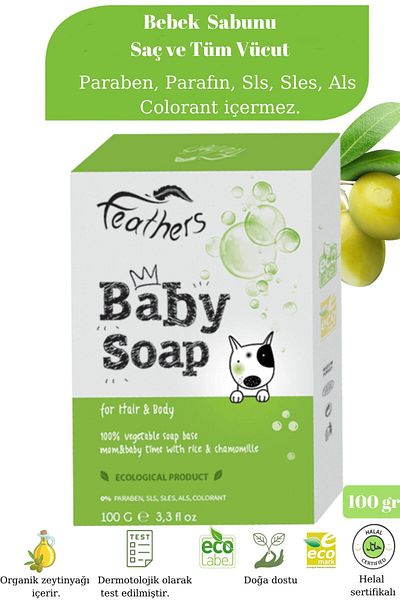 Cosmolive 100% Natural Baby Soap - Face, Hair and Skin Care