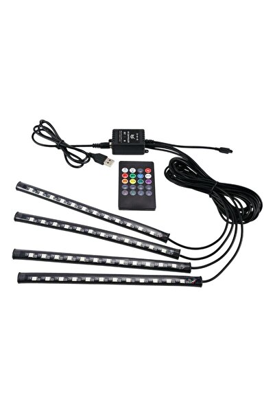 Carmaniaks Usb Girişli Ayak Altı Led Sese Duyarlı Led Müziğe Duyarlı 12 Led 5V