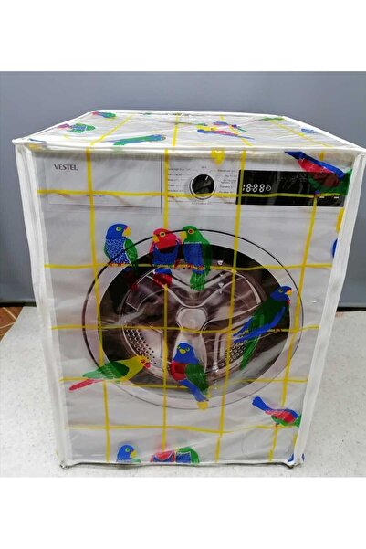 Başak Ev Tekstili Покривало для пральної та сушильної машини з застібкою-блискавкою та папугою