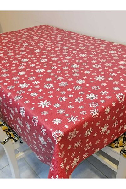 Başak Ev Tekstili NEW YEAR PATTERNED FIBER PVC OIL - REARABLE TABLE CLOTH