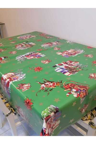 Başak Ev Tekstili NEW YEAR PATTERNED FIBER PVC OIL - REARABLE TABLE CLOTH