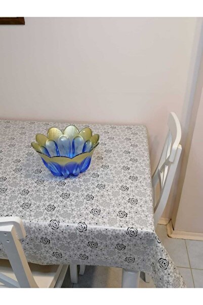 Başak Ev Tekstili Non-Slip Based PVC Oilcloth - Patterned Removable Tablecloth