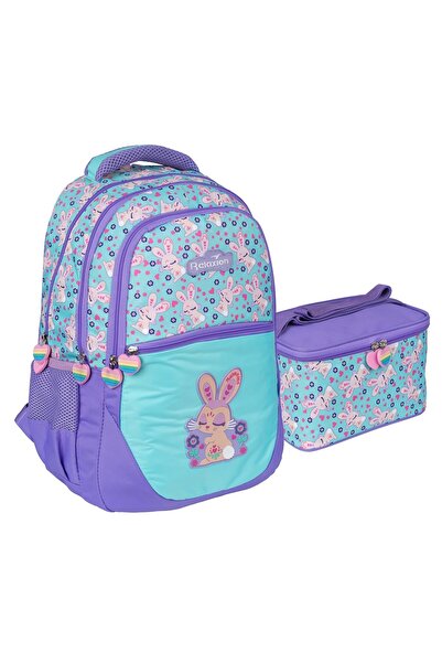 RKY SERENITY Σετ τσάντας για μεσημεριανό γεύμα με μοτίβο κουνελιού σε τιρκουά...