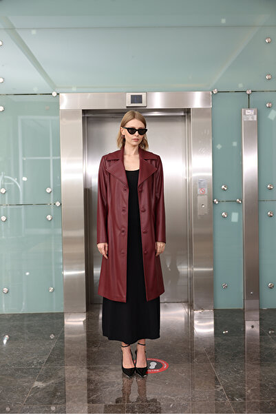 Oilemaperla Deri Düğme Detaylı Trençkot 2126