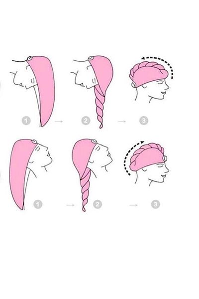 HIZSOY TEKSTİL Buttoned Hair Cap Towel