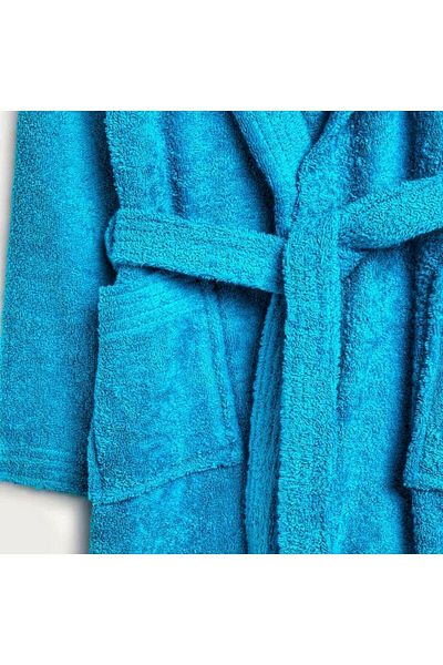 HIZSOY TEKSTİL Αυθεντικό μπουρνούζι Turquoise Lux
