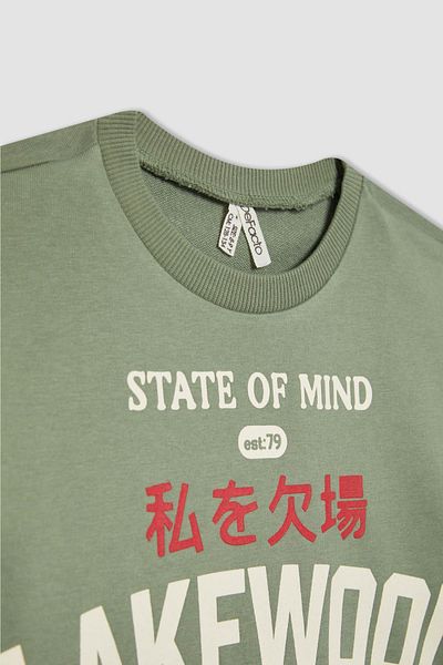 DeFacto Dívčí mikina Crop Crew Neck 2dílná B7374a824sp