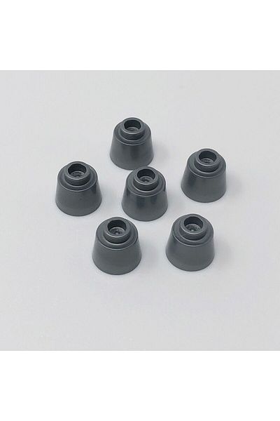 LEGO Accessory Moc Custom Minifigure Cone 1 X 1 Cone Fes Fez Silver 2 Pieces to Ship