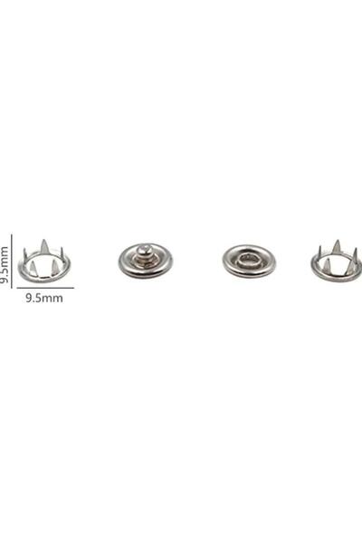 YclShop 9.5 Mm Çıt Çıt Takma Çakım Makinesi Ve 100 Adet Çıt Çıt Takım Set-saklama Kutusu