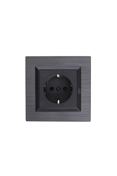 OVİVO 10 Pieces Gray Quantum Magnetic Grounded Socket - 10 Pieces