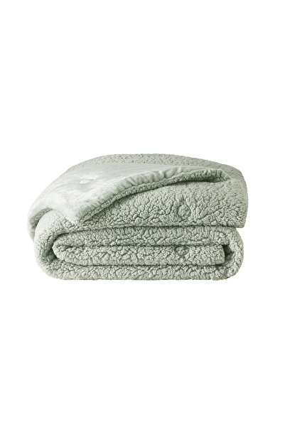 Puffy Mellove Sherpa Double Quilt - Sage