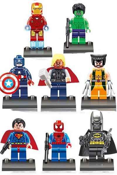 ttoysworld مجموعة مجسمات صغيرة متوافقة مع سلسلة Lego Super