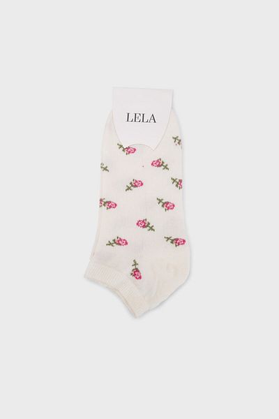 Lela Patterned Soft Cotton Knitted Booties Socks Socks 0070003