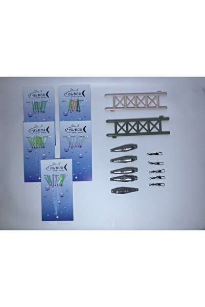 ALDOS Çapari Istavrit Çapari Seti 12 No Iğneli Kurşunlu Fırdöndülü 20 Parça