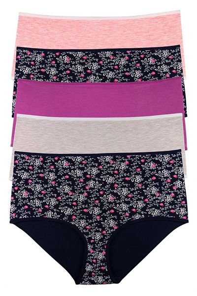 Sensu Γυναικείο Plus Size Bato Wide Fit Mixed Colors Σετ 5 συσκευασιών - Kba3005