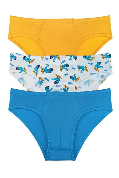 Sensu Boy's Cotton 3-Piece Panties Set - Kids1000