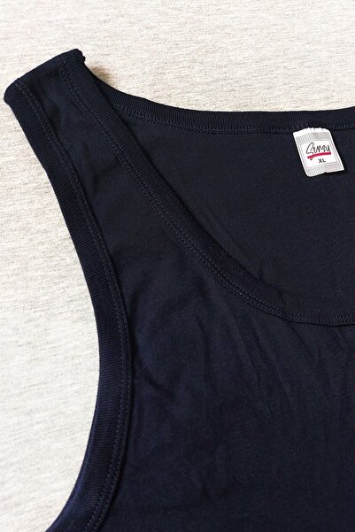 Sensu Erkek Atlet %100 Pamuklu 2'li Paket Set Lacivert Eat7006