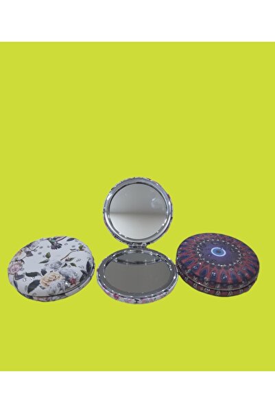 Alışverişhanem Mini Yuvarlak Desenli Çift Taraflı Bir Tarafı Büyüteçli Katlan...