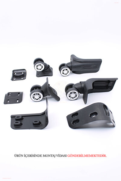 ERDAL DERİ Fabric Luggage Wheel Double Wheel Set of 4 Tkr04