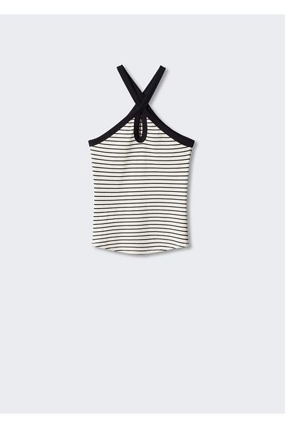 MANGO Woman Halter neck knit blouse