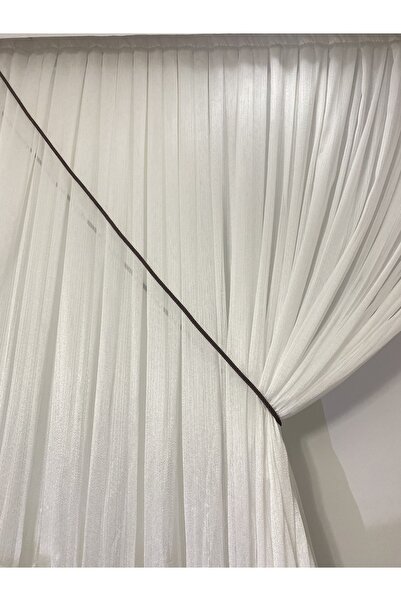 Beyazıt Tekstil Kruvaze-Fon Perde Toplama Aparatı Kahverengi Kordon, Halat Kornişe Takmatik