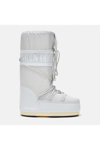 MOON BOOT حذاء طويل نسائي باللون الرمادي من Icon Nylon