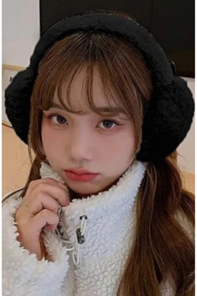 Nes Moda Soğuktan Koruyucu Soft Peluş Kışlık Katlanabilir Kulaklık Kulak Koru...