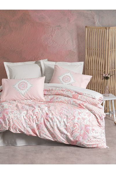 Cotton Box Σετ Παπλωματοθήκη Μονή Bohemian Saldo Beige