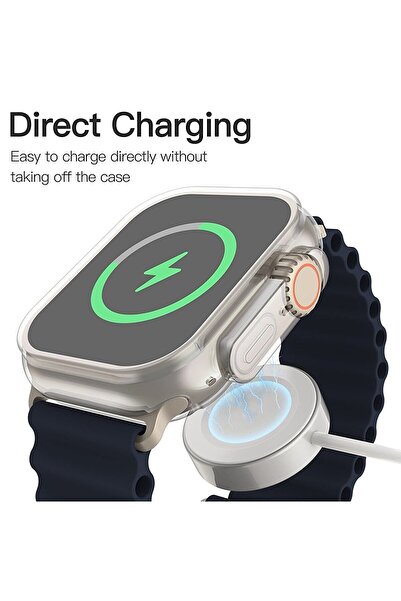 GREGOSS Watch 8/2 Ultra 360 Tam Koruma 49 Mm Yumuşak Silikon Tpu Ekran Koruyucu Kılıf