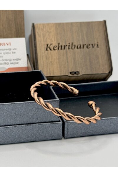 KEHRİBAREVİ EREĞLİ Bakır Bileklik Burgu Model