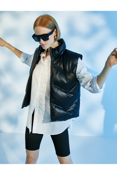 Koton Women's Black Vest 3WAK20116EW