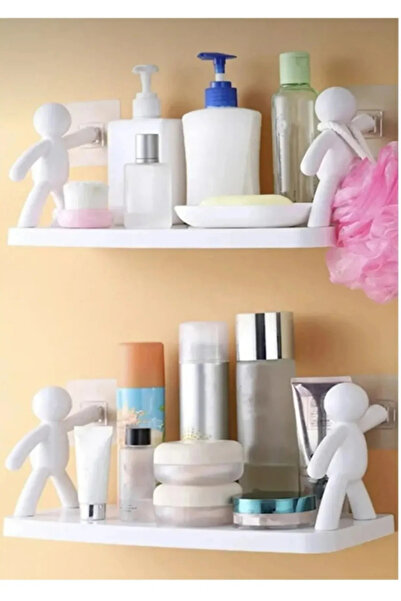 Genel Markalar 2 ADET Kendinden Yapışkanlı 36m Geniş Craft Banyo Rafı Baharat...