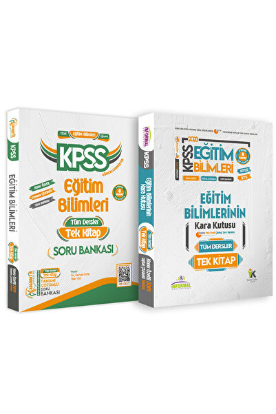 İnformal Yayınları Kpss Eğitim Bilimlerinin Kara Kutusu Tek Kitap Eğitim Özgü...